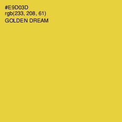 #E9D03D - Golden Dream Color Image