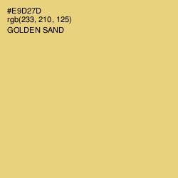 #E9D27D - Golden Sand Color Image