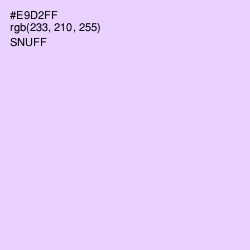 #E9D2FF - Snuff Color Image