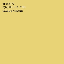 #E9D377 - Golden Sand Color Image