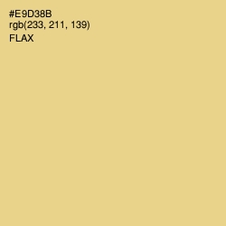 #E9D38B - Flax Color Image