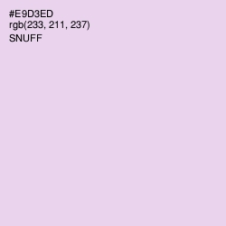 #E9D3ED - Snuff Color Image