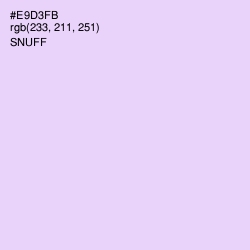 #E9D3FB - Snuff Color Image