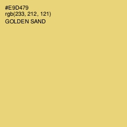 #E9D479 - Golden Sand Color Image