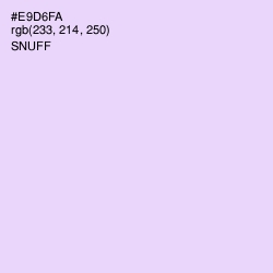 #E9D6FA - Snuff Color Image