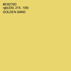 #E9D76D - Golden Sand Color Image