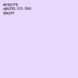 #E9D7FE - Snuff Color Image