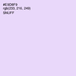 #E9D8F9 - Snuff Color Image