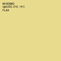 #E9DB8D - Flax Color Image