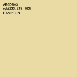 #E9DBA3 - Hampton Color Image