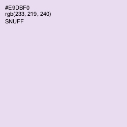 #E9DBF0 - Snuff Color Image