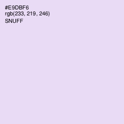 #E9DBF6 - Snuff Color Image