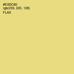#E9DC80 - Flax Color Image