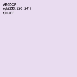 #E9DCF1 - Snuff Color Image