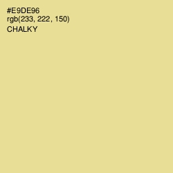 #E9DE96 - Chalky Color Image