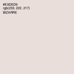 #E9DED9 - Bizarre Color Image