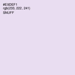 #E9DEF1 - Snuff Color Image