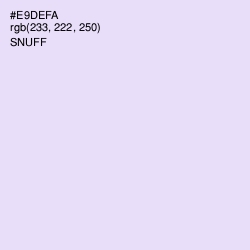 #E9DEFA - Snuff Color Image