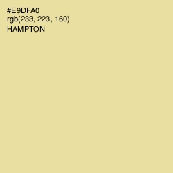 #E9DFA0 - Hampton Color Image