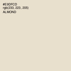 #E9DFCD - Almond Color Image