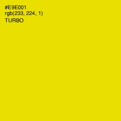 #E9E001 - Turbo Color Image