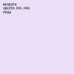 #E9E0F6 - Prim Color Image