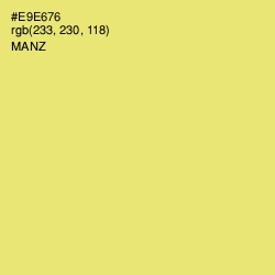 #E9E676 - Manz Color Image