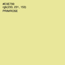 #E9E799 - Primrose Color Image