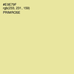 #E9E79F - Primrose Color Image