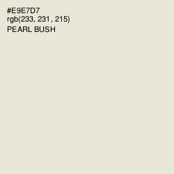 #E9E7D7 - Pearl Bush Color Image