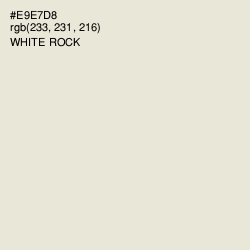 #E9E7D8 - White Rock Color Image