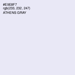 #E9E8F7 - Athens Gray Color Image