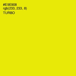 #E9E908 - Turbo Color Image