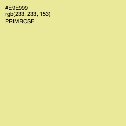 #E9E999 - Primrose Color Image