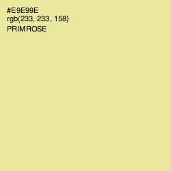 #E9E99E - Primrose Color Image