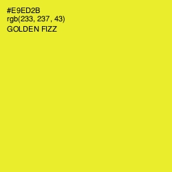 #E9ED2B - Golden Fizz Color Image