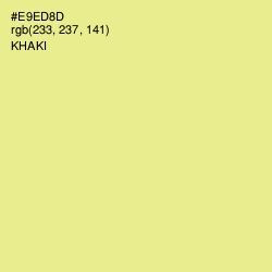 #E9ED8D - Khaki Color Image