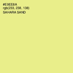 #E9EE8A - Sahara Sand Color Image