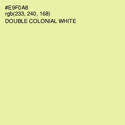 #E9F0A8 - Double Colonial White Color Image