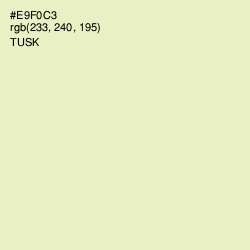 #E9F0C3 - Tusk Color Image