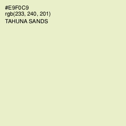 #E9F0C9 - Tahuna Sands Color Image