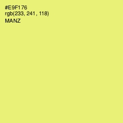 #E9F176 - Manz Color Image