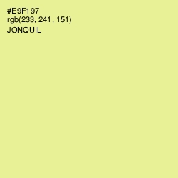 #E9F197 - Jonquil Color Image