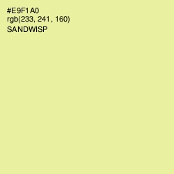 #E9F1A0 - Sandwisp Color Image