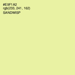 #E9F1A2 - Sandwisp Color Image