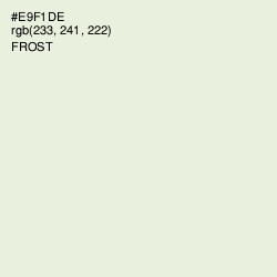 #E9F1DE - Frost Color Image