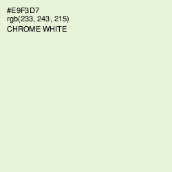 #E9F3D7 - Chrome White Color Image