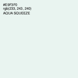 #E9F3F0 - Aqua Squeeze Color Image