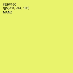 #E9F46C - Manz Color Image