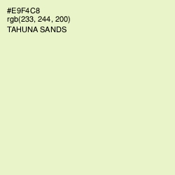 #E9F4C8 - Tahuna Sands Color Image